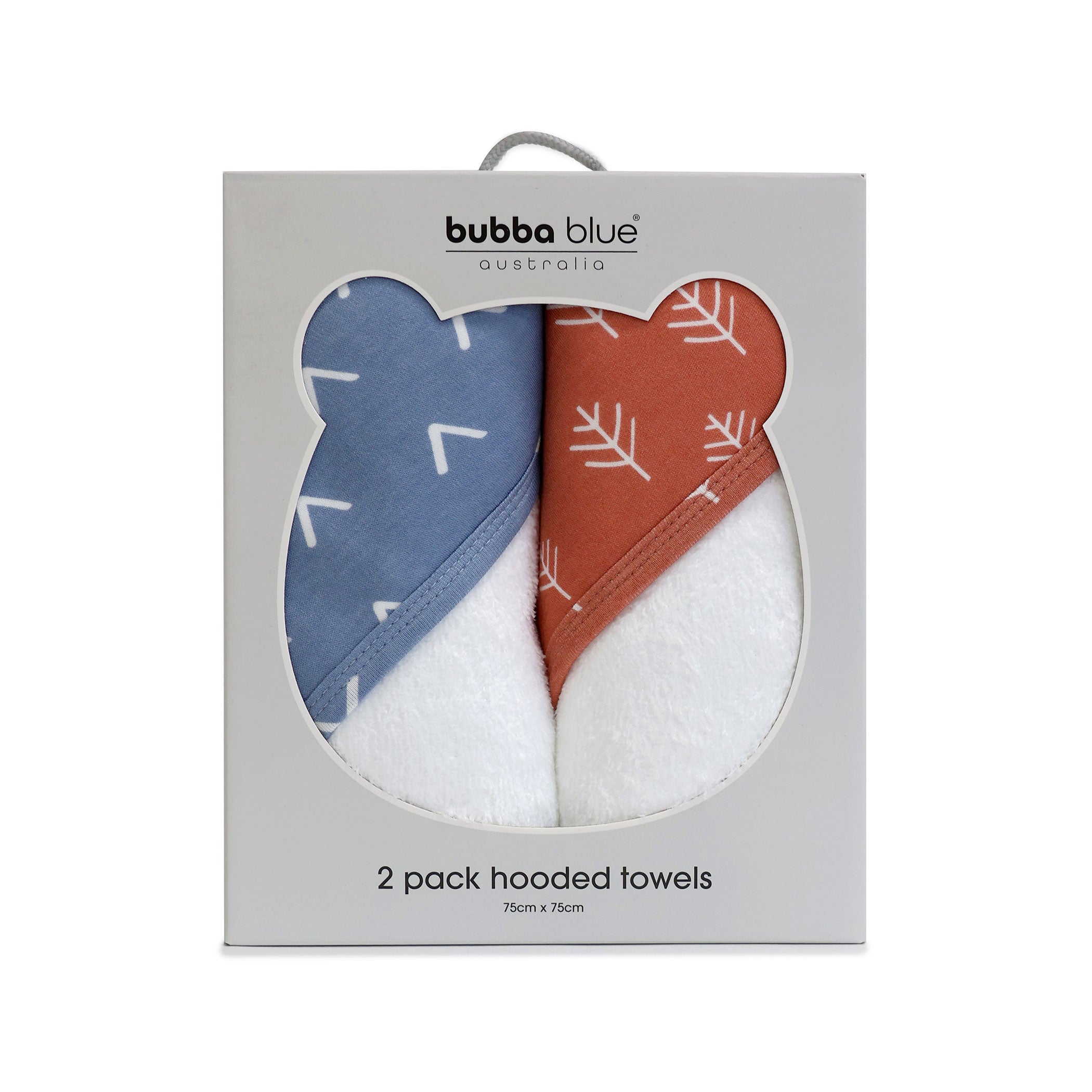 Premium Nordic 2-Pack Hooded Towel Set - Soft Absorbent Denim & Clay Colors - Perfect for Beach, Pool, Spa & Baby Bath Time