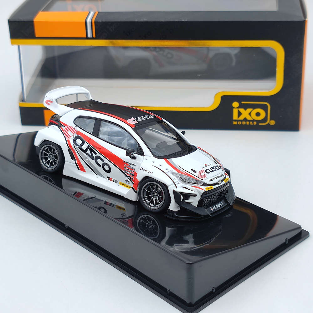 1/43 IXO Toyota Pandem GR Yaris Cusco White MOC329.22 Diecast Model Car - Collectible Toy Gift for Car Enthusiasts & Kids - Perfect for Display, Racing Games & Birthday Presents