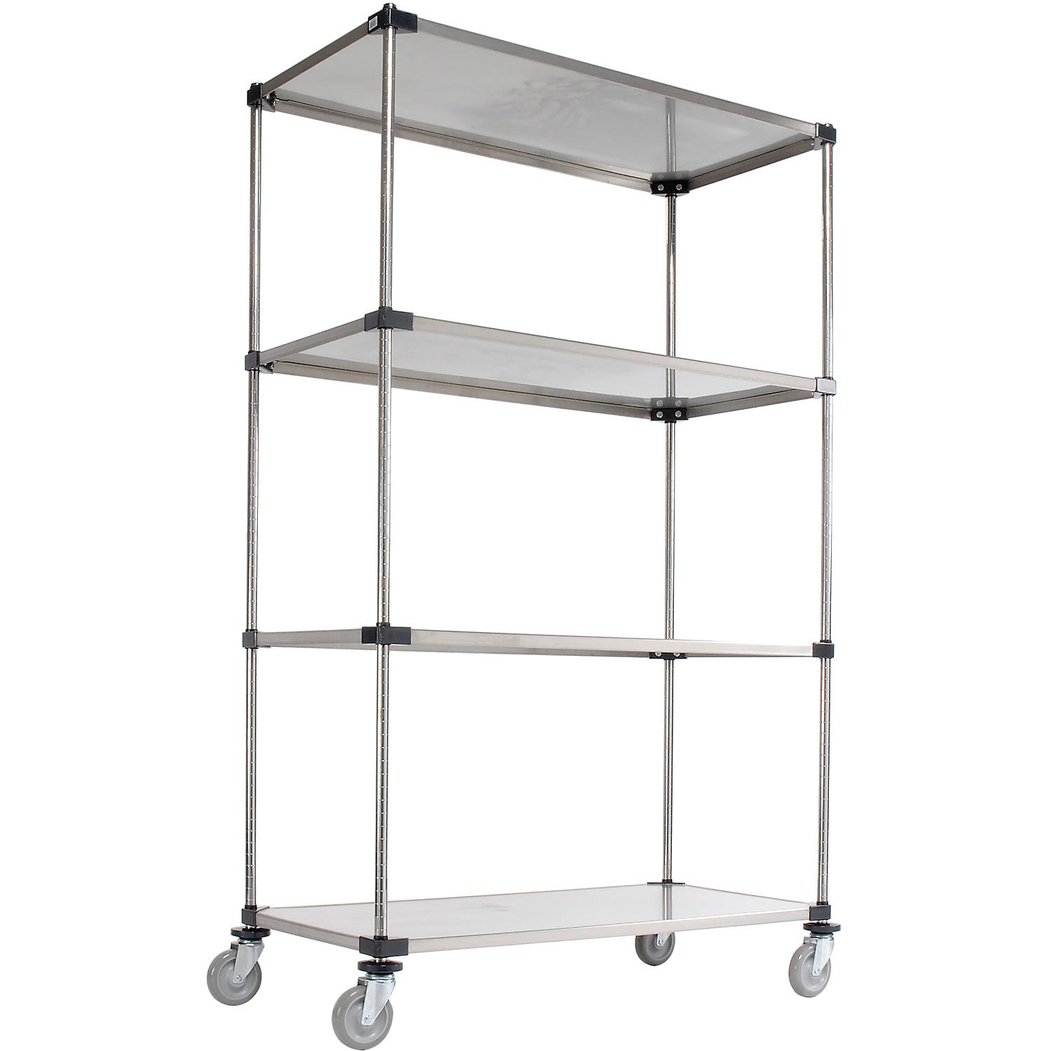 Stainless Steel Nexel Solid Shelf Stem Caster Truck 18