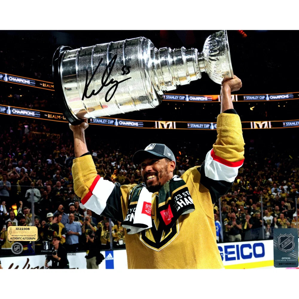 Keegan Kolesar Autographed Vegas Golden Knights Stanley Cup 8x10 Photo with COA - Signed Hockey Memorabilia for Fans, Collectors & Sports Enthusiasts - Perfect for Man Cave, Sports Room Decor or Gift for Hockey Lovers