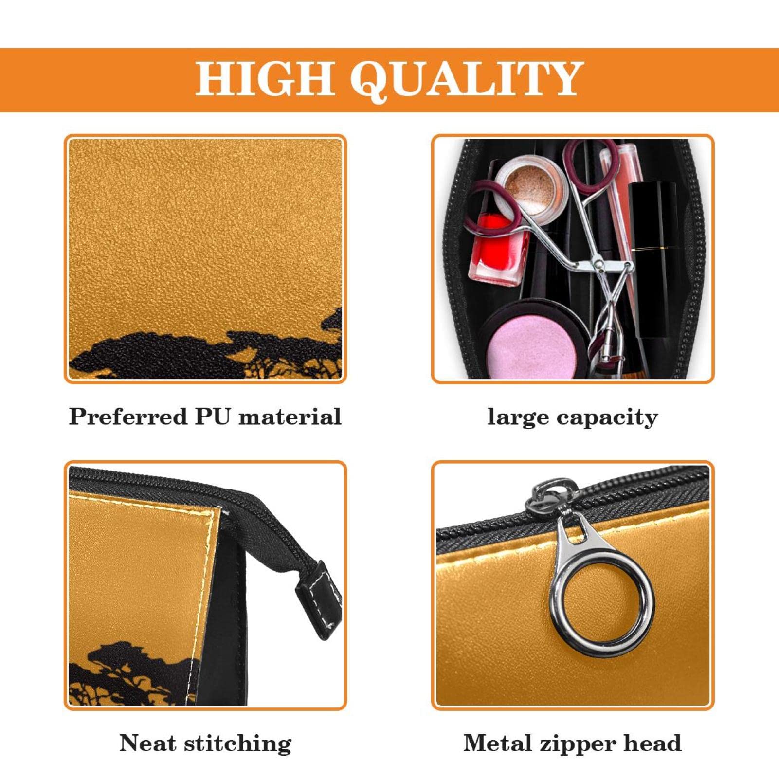 Waterproof Travel Toiletry Bag for Women & Men - Large Shaving Organizer with African Elephant Print - Perfect for Vacation, Camping & Gym Essentials Storage