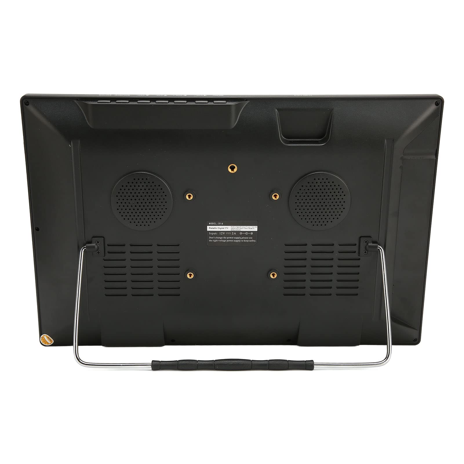 15.4 Inch Portable TV with 1080P HD Screen - Rechargeable Digital TV with USB, SD Card, HDMI & FM Radio - Perfect for Car, Travel, Kitchen, Camping & Outdoor Entertainment