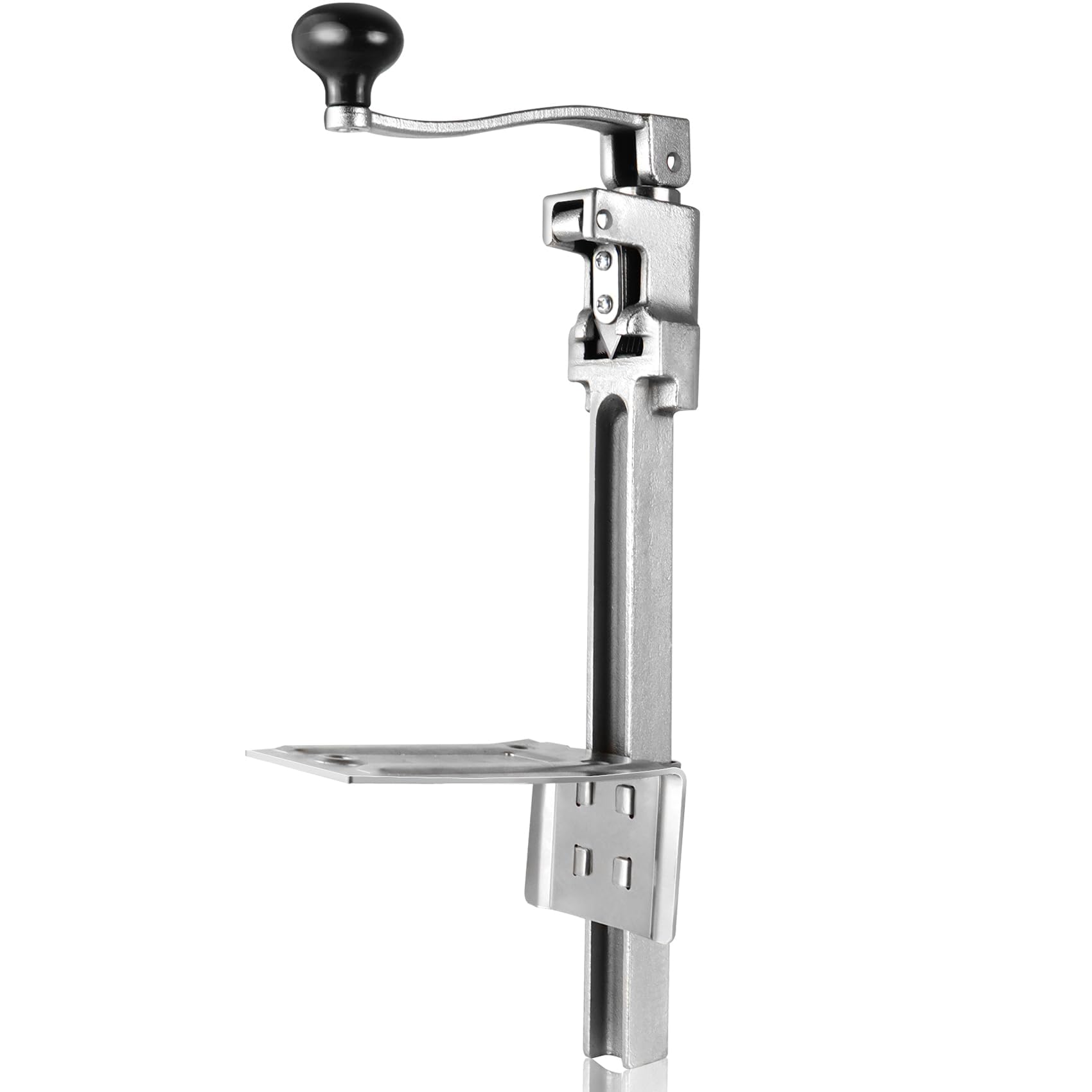 Heavy Duty Commercial Can Opener - Industrial Manual Can Opener for 10 Cans, Stainless Steel Blade & Plated Steel Base - Fits Cans Up to 11