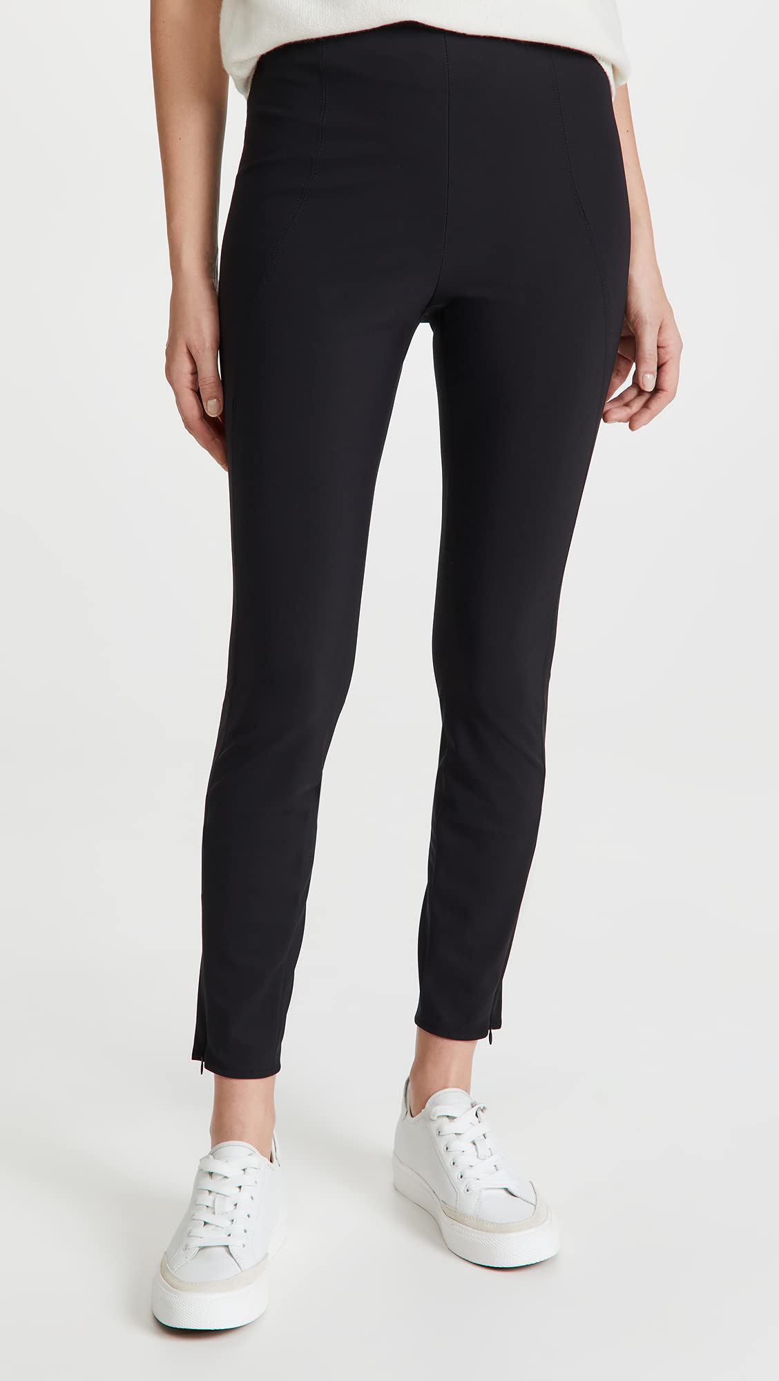Theory Women's High-Waisted Seamed Leggings - Stretchy Yoga Pants for Workout & Lounge | Perfect for Yoga, Running & Everyday Wear