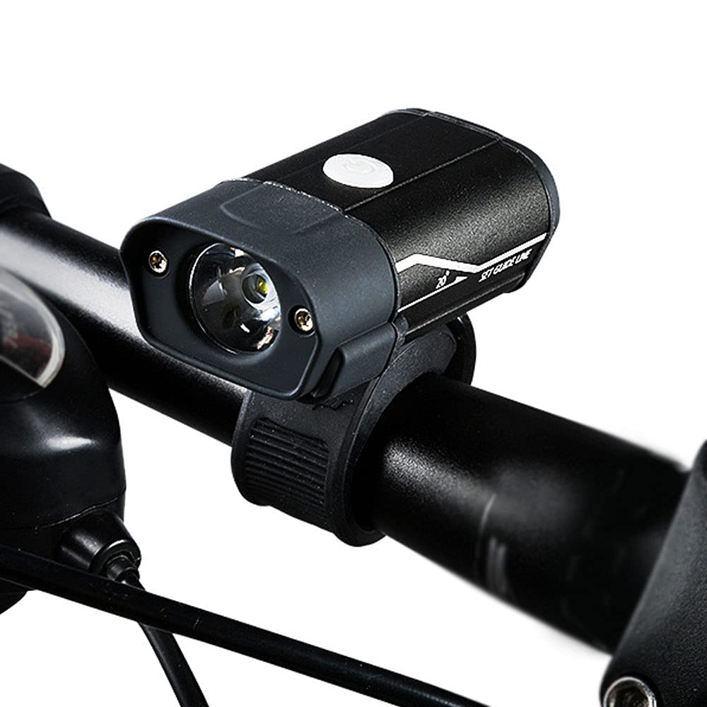 USB Rechargeable Bike Headlight - 5 Light Modes, Waterproof Aluminum Alloy Bicycle Front Light for Mountain & Road Bikes | Perfect for Night Cycling, Commuting, and Outdoor Adventures