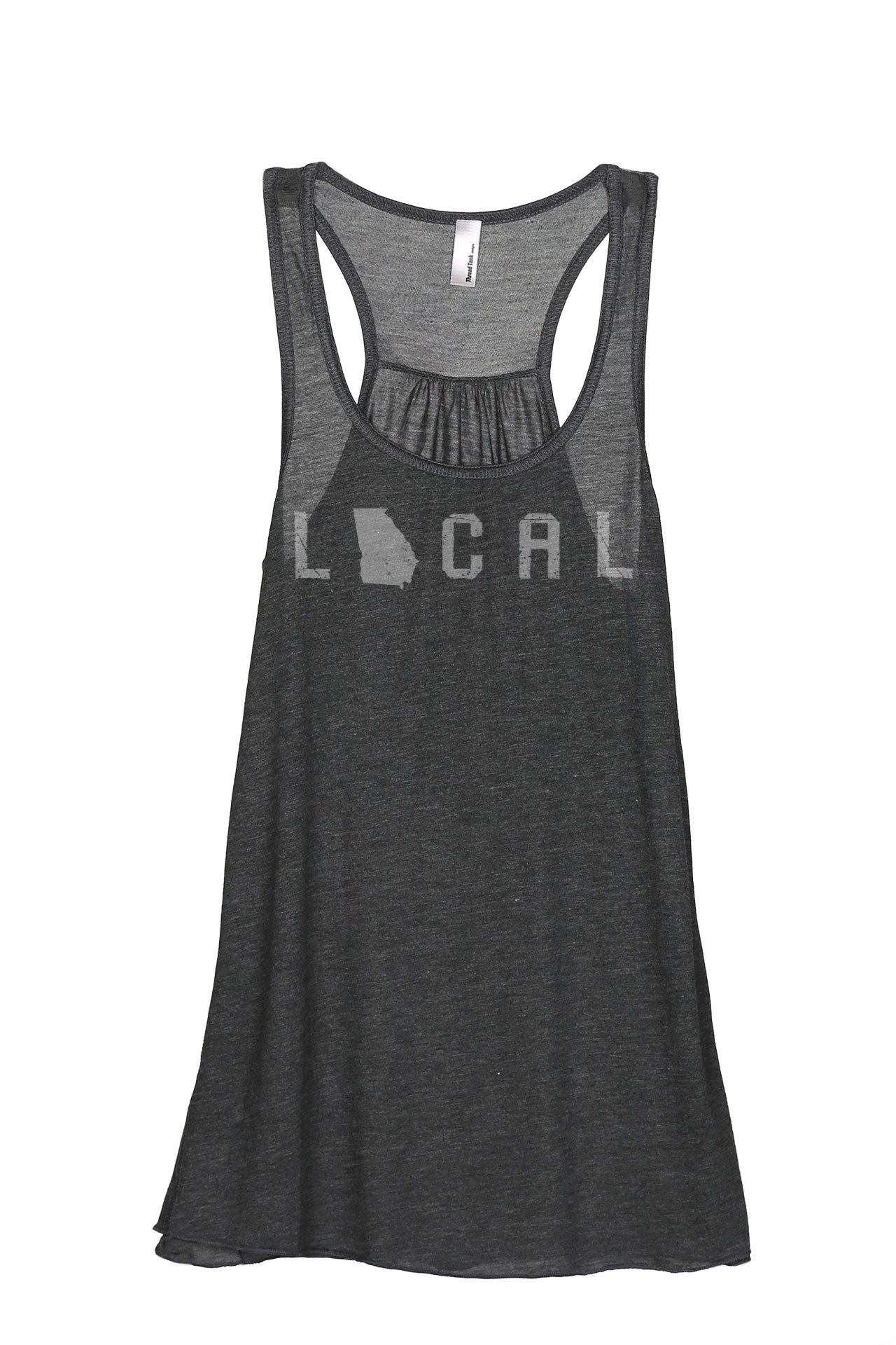 Georgia State Women's Sleeveless Flowy Racerback Tank Top - Breathable Summer Casual Wear for Gym, Beach & Outdoor Activities