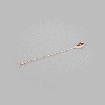 Premium Bar Lux Copper Plated Stainless Steel Belicoso Bar Spoon - 12