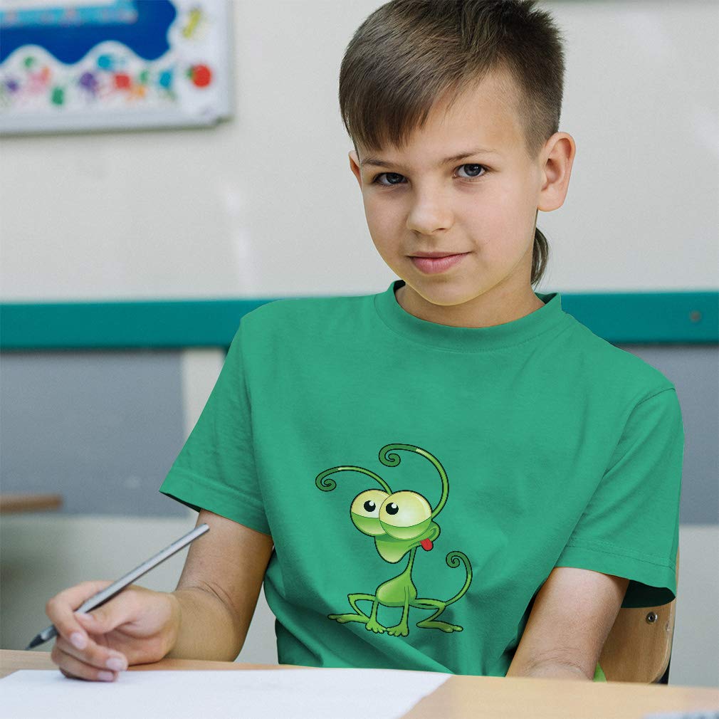 Kids Monster Grasshopper Cartoon Cotton T-Shirt - Soft & Comfortable Toddler Tee for Boys & Girls - Perfect for Playdates, School & Everyday Wear