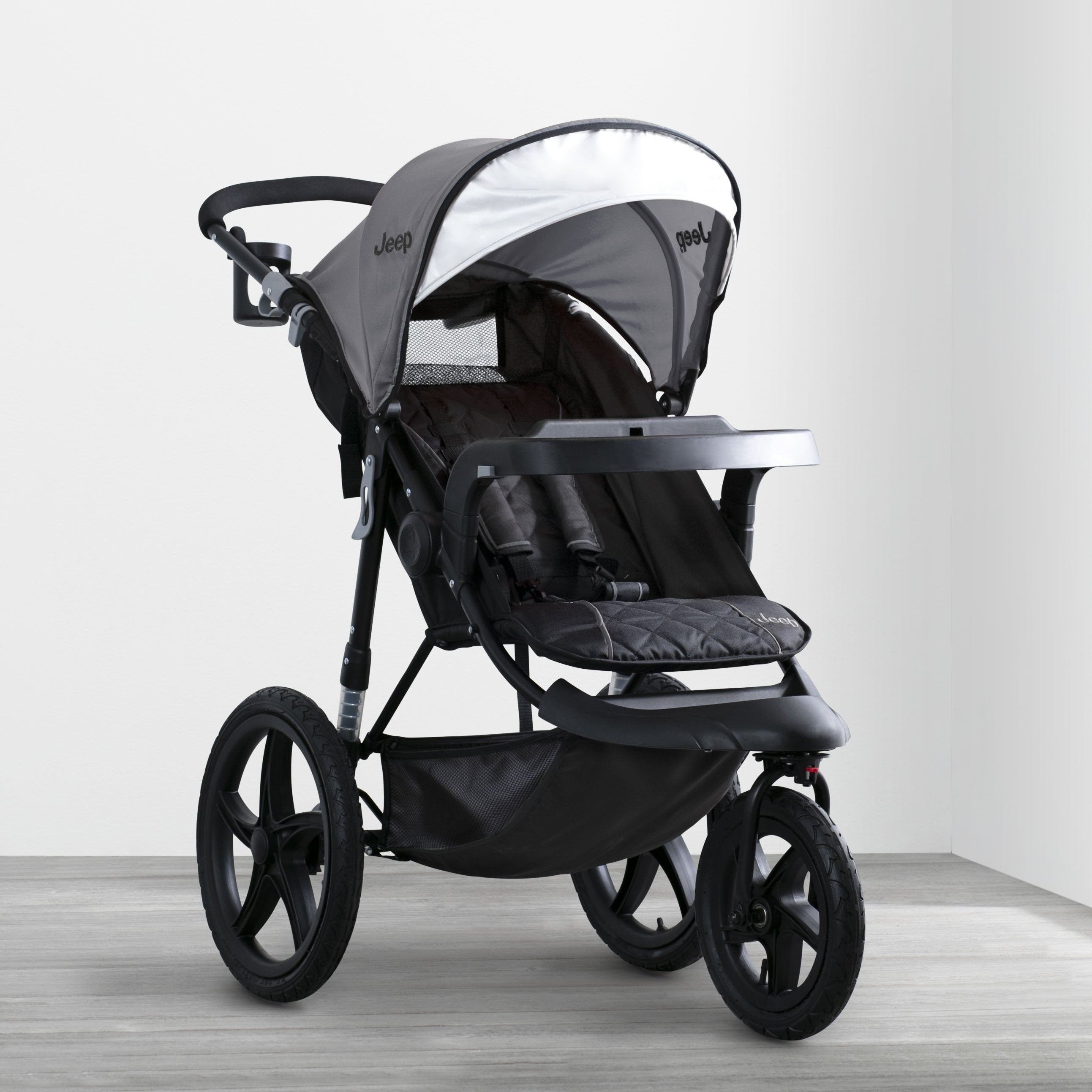 Jeep Classic Jogging Stroller - All-Terrain Baby Stroller with Adjustable Canopy & Shock Absorbers for Running, Walking & Outdoor Adventures