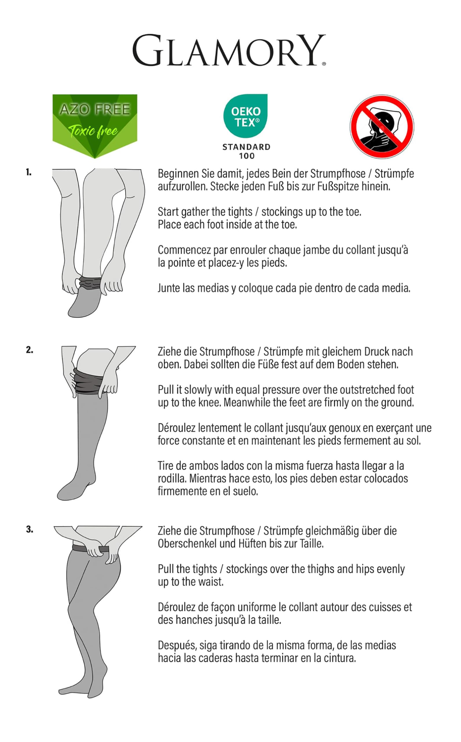 Glamory Women's Perfect20 Plus Size Stockings - Comfortable & Stylish Tights for Curvy Women - Perfect for Office, Parties & Everyday Wear