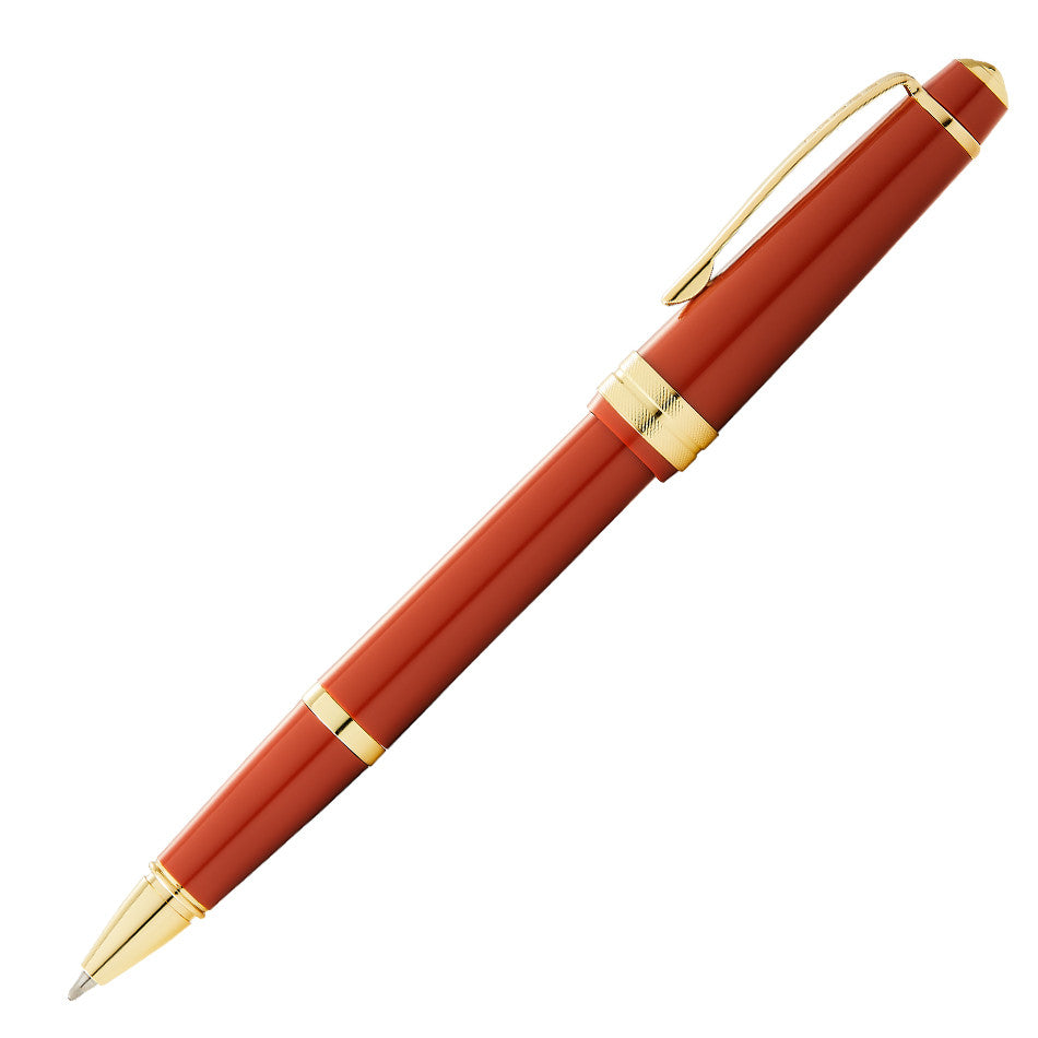 Cross Bailey Light Rollerball Pen - Amber Barrel with Gold Trim - Premium Writing Instrument for Office, School & Gift Giving