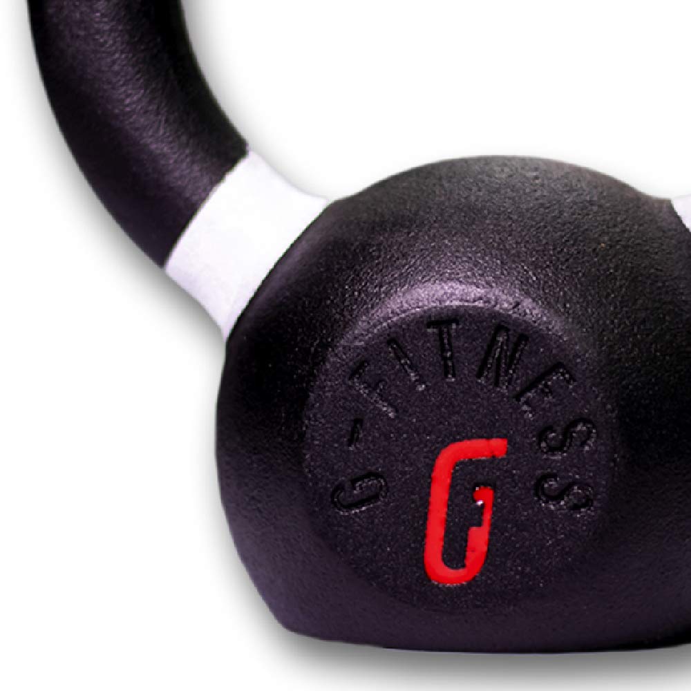 Gfitness Kettlebell Weights with Comfortable Grip & Wide Handle - Portable Home Gym Equipment for Weightlifting | Perfect for Travel Workout, Men & Women Fitness Training | Ideal for CrossFit, HIIT, Strength Training at Home or Gym