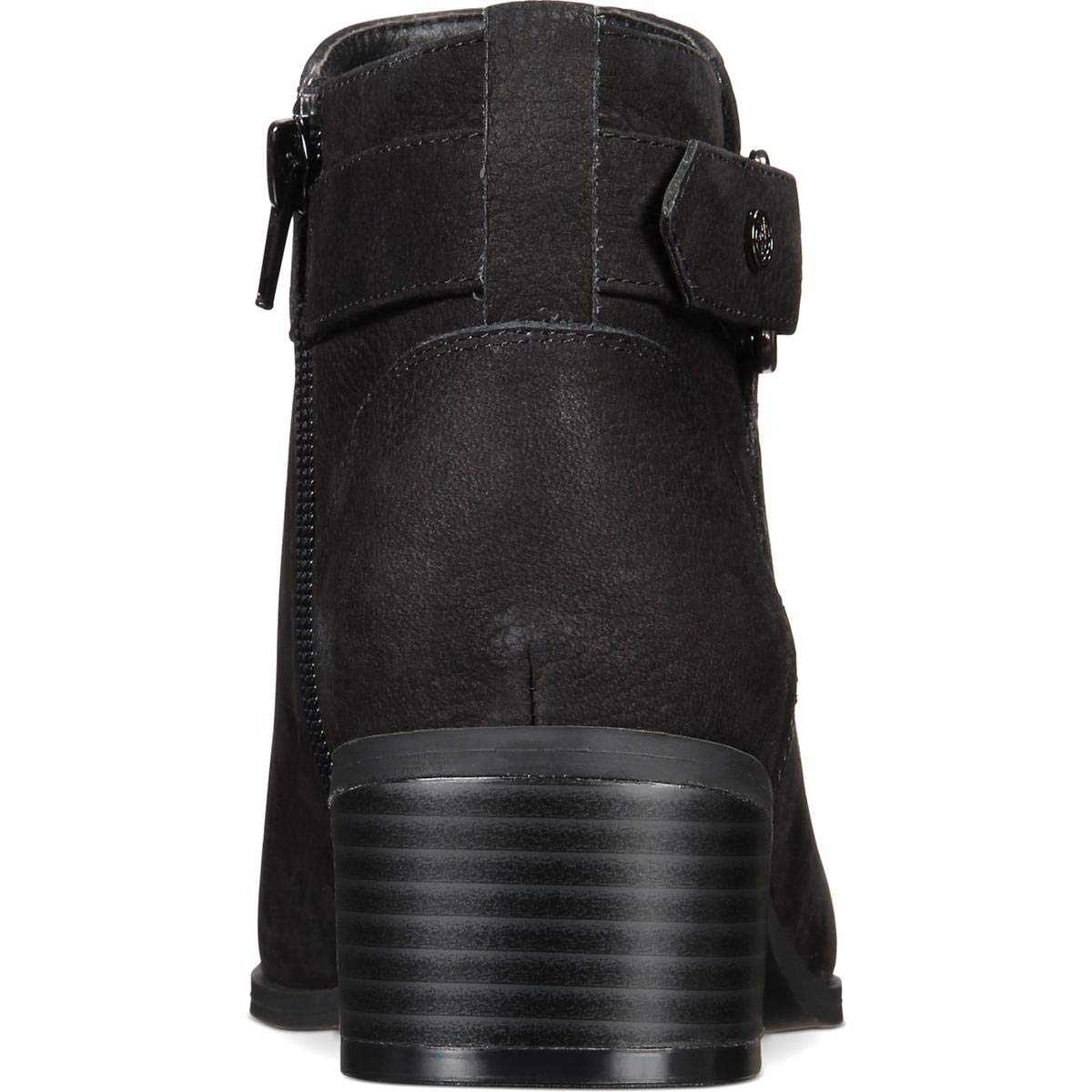 Giani Bernini Women's Putneyy Leather Heeled Ankle Boots - Black Size 11 Medium (B,M) - Stylish & Comfortable for Office, Party & Fall Winter Fashion