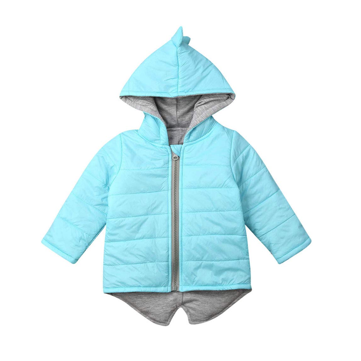 Dinosaur Hooded Jacket for Toddlers - Boys & Girls Winter Coat with Zipper, Soft Cotton Outerwear for Kids | Perfect for Outdoor Play & Cold Weather Adventures