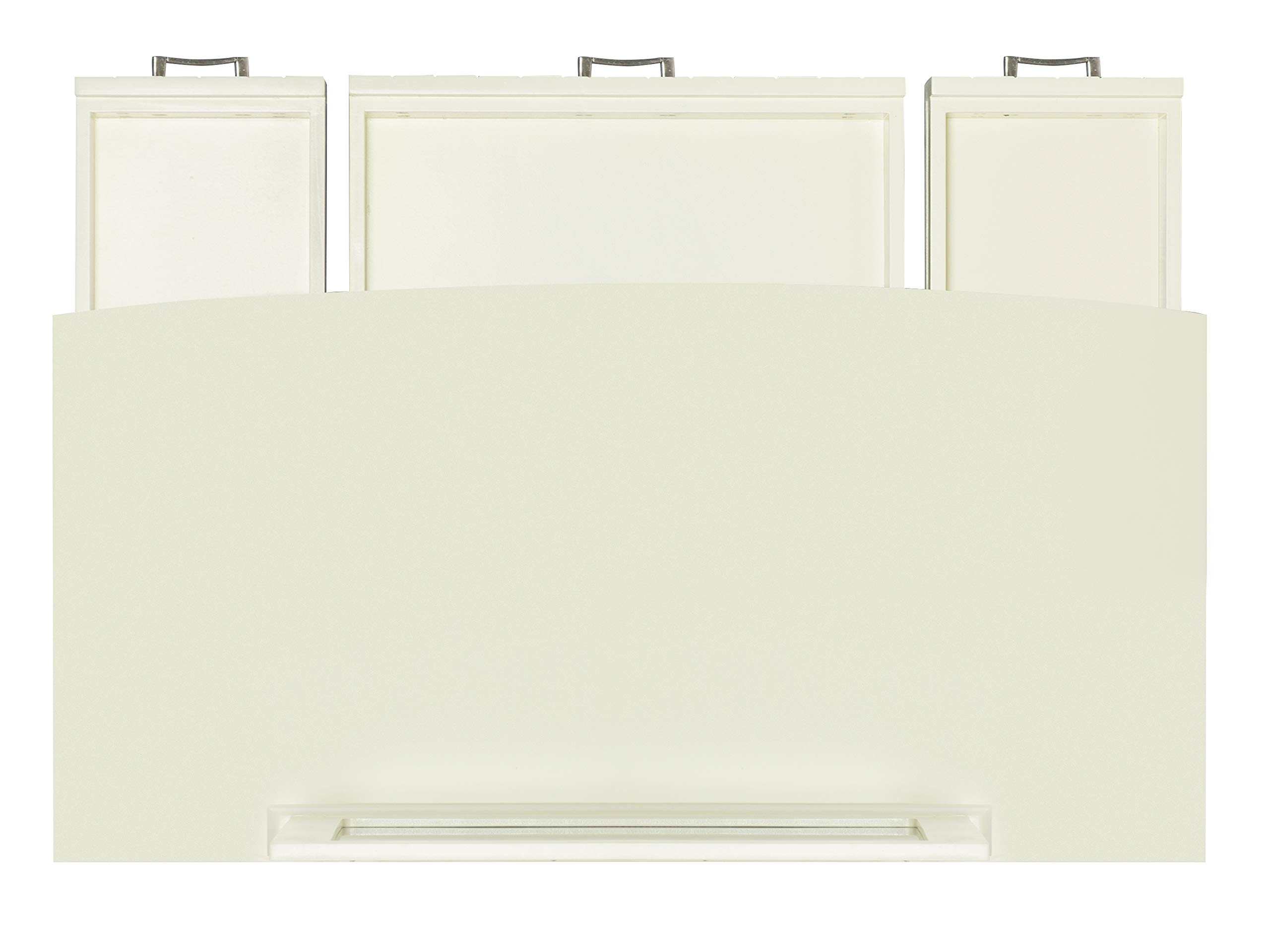 Linon Home Decor Wendi Cream Vanity Set with Mirror & Stool - Elegant Dressing Table for Bedroom, Bathroom, or Makeup Room