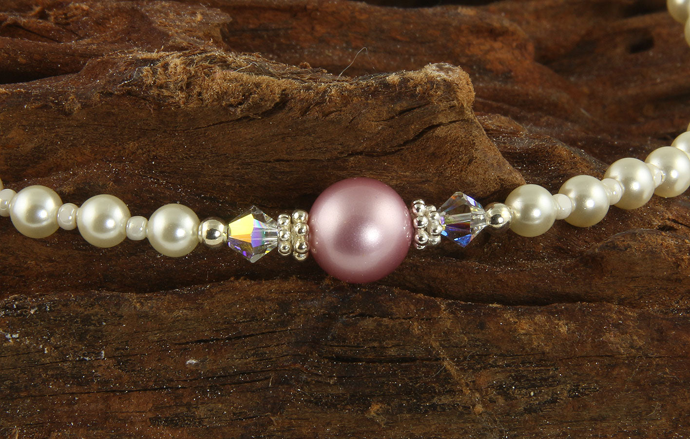 Elegant Pink Pearl Beaded Anklet - Dainty Pearl Ankle Bracelet for Women - Perfect for Beach, Summer & Boho Fashion