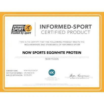 NOW Sports Egg White Protein Powder - Unflavored 24g Protein per Serving | Pure & Natural Muscle Recovery Supplement for Athletes & Fitness Enthusiasts | Post-Workout, Baking & Smoothies