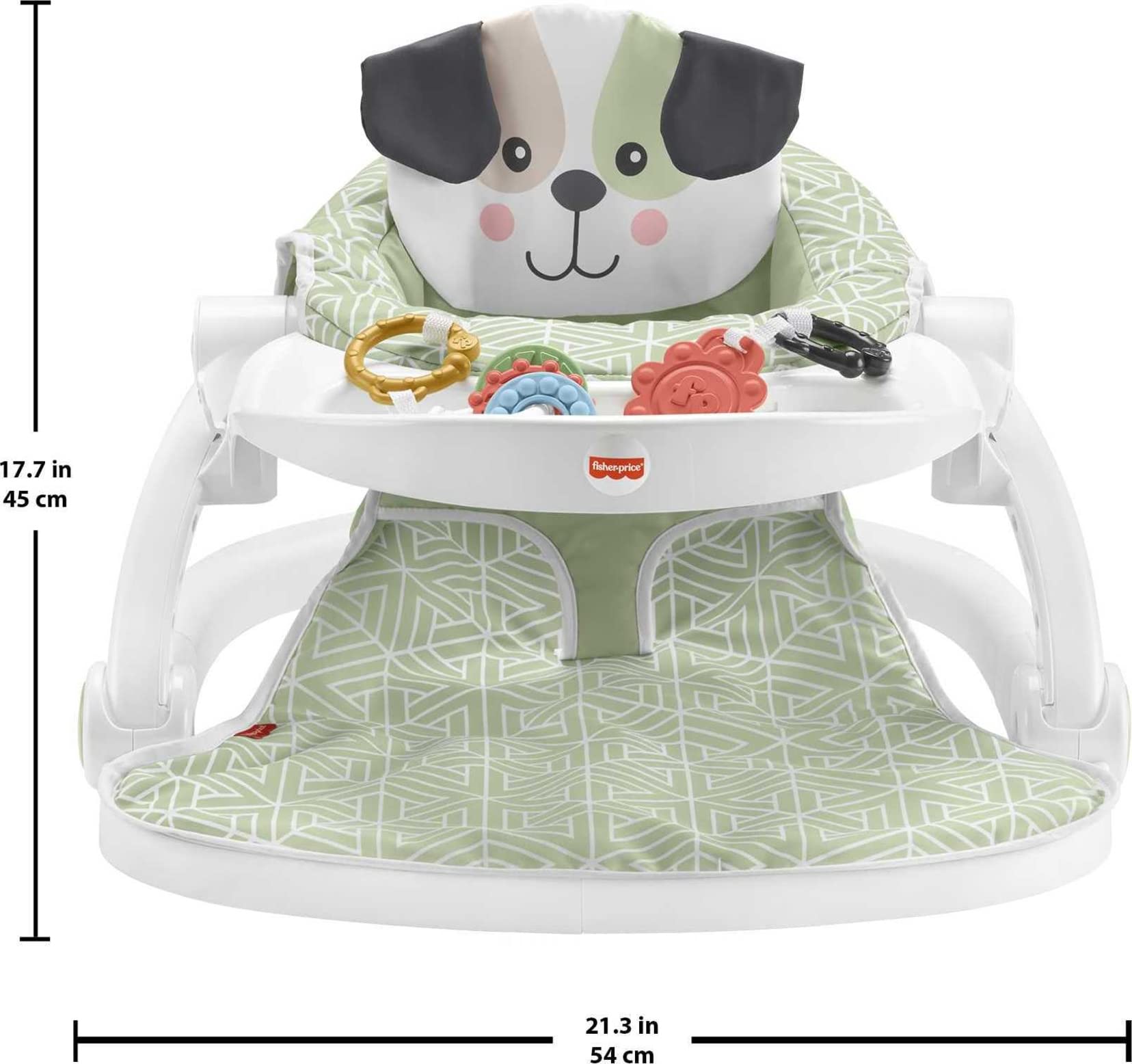 Fisher-Price Portable Baby Chair with Snack Tray & Toys - Perfect for Playtime & Feeding