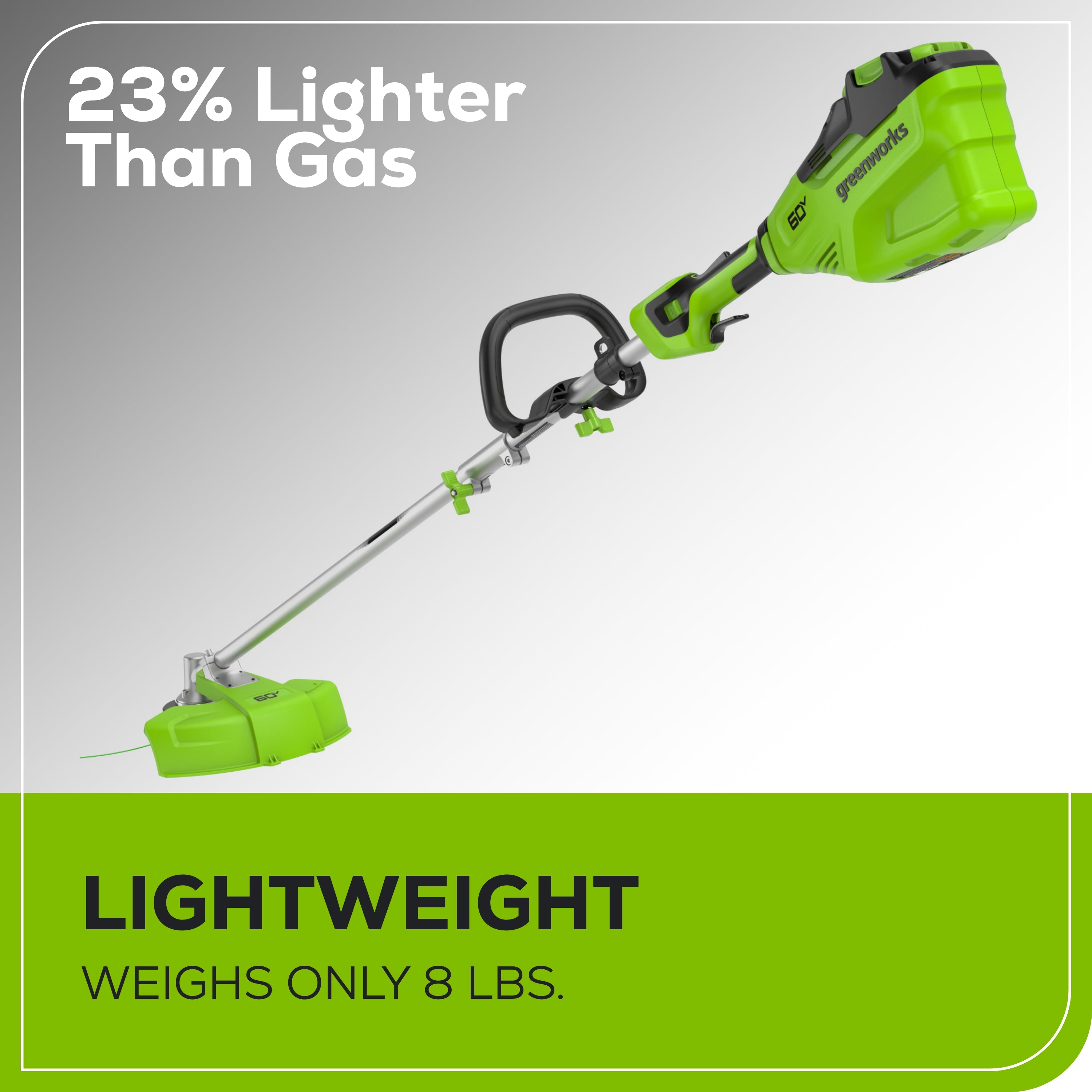 60V 16-Inch Cordless Battery String Trimmer with 4Ah Battery & 3A Charger - Attachment Capable for Lawn Edging, Weed Control & Yard Maintenance