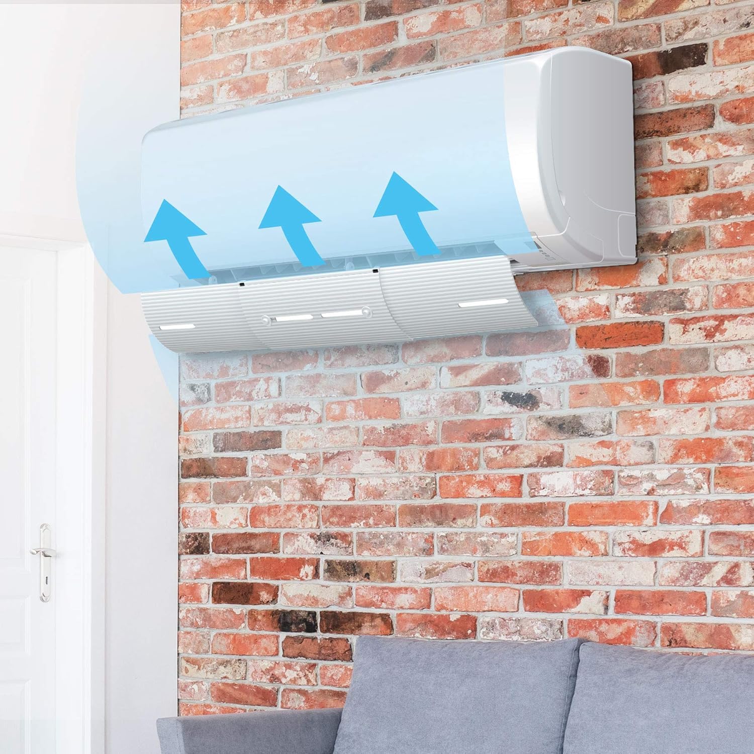 Original Slim Air Conditioner Deflector (4-Pack) - Adjustable AC Vent Cover for Better Airflow & Energy Savings - Perfect for Bedrooms, Offices & Living Rooms