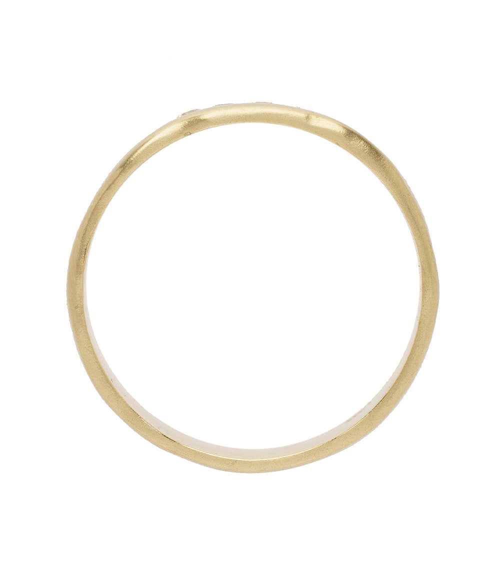 Organic Gender Neutral Diamond Wedding Band - Eco-Friendly & Ethical Wedding Ring for Men & Women - Perfect for Engagement, Anniversary & Commitment Ceremonies