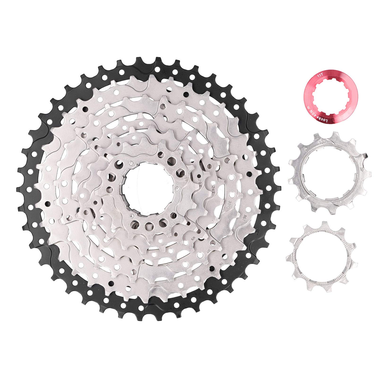 ZTTO 8 Speed 42T Bicycle Cassette - Lightweight Hollow Design MTB & Road Bike Sprocket - Compatible with Shimano & SRAM Derailleurs - Perfect for Mountain Biking, Road Cycling & Commuting