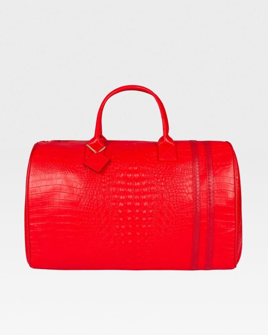Apollo 2 Duffle Bag - Waterproof Red Gym Bag for Men & Women | Perfect for Travel, Sports & Workout | Large Capacity Carry-On Luggage