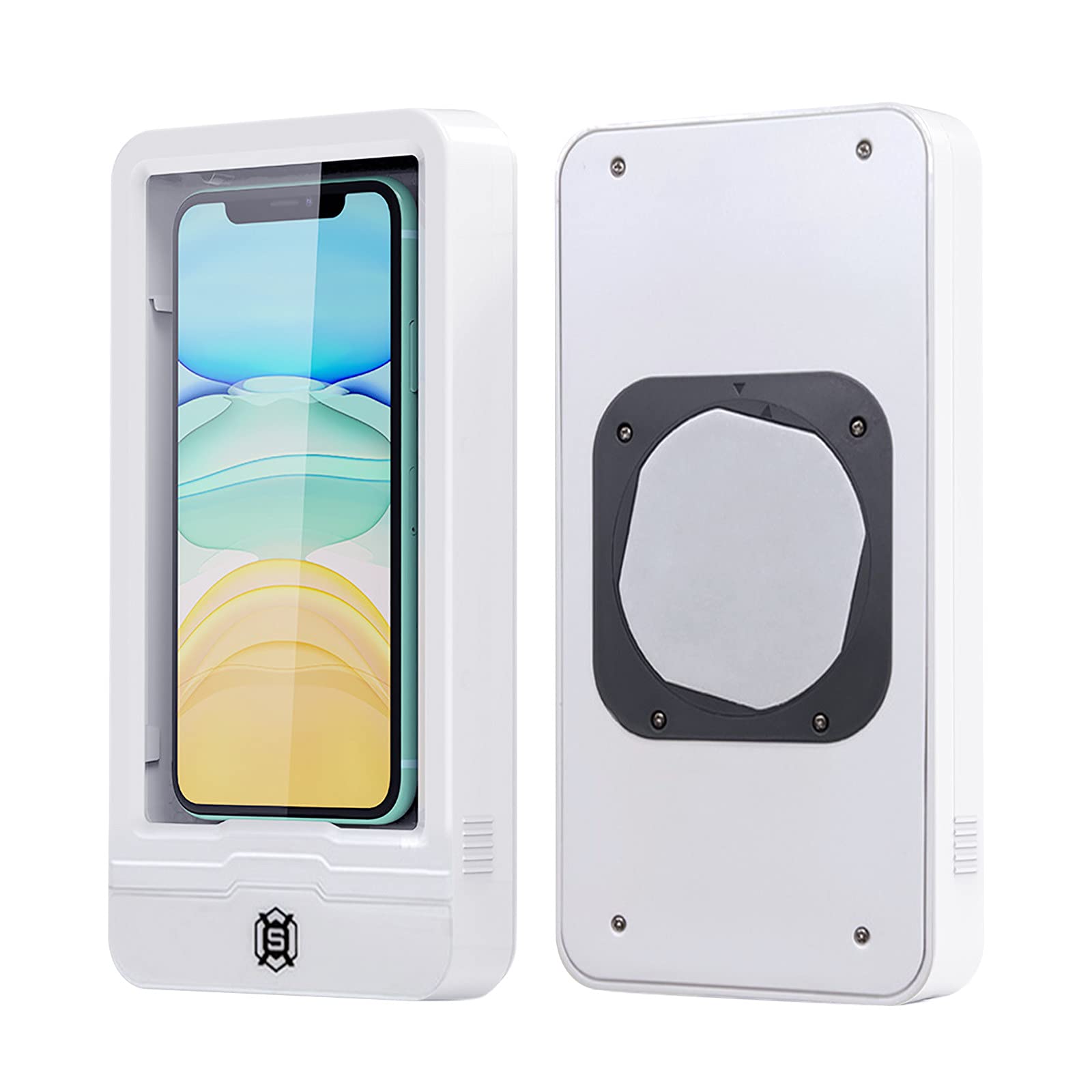 Rotatable Universal Waterproof Phone Case for Bathroom - White One Size | Perfect for Shower, Swimming & Outdoor Activities
