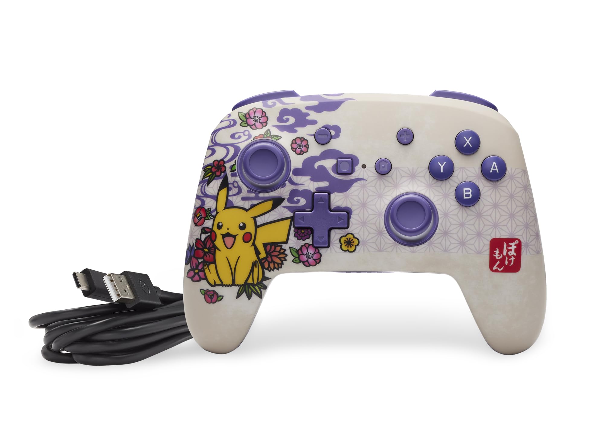PowerA Enhanced Wireless Controller for Nintendo Switch - Pokémon Blossom | Compatible with Nintendo Switch OLED & Lite | Bluetooth Gamepad for Gaming | Perfect for Home Entertainment & Multiplayer Gaming