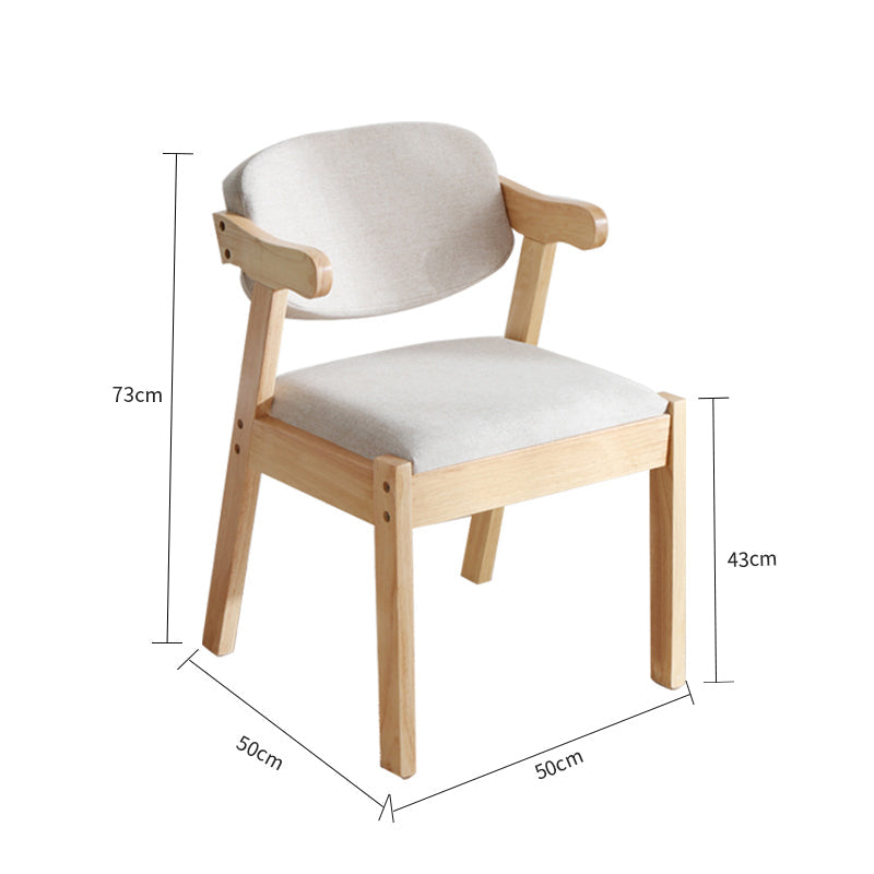 PEYTON CARLTON Solid Wood Nordic Chair - Modern Scandinavian Dining Chair for Kitchen, Dining Room & Office - Eco-Friendly Wooden Seat with Ergonomic Design
