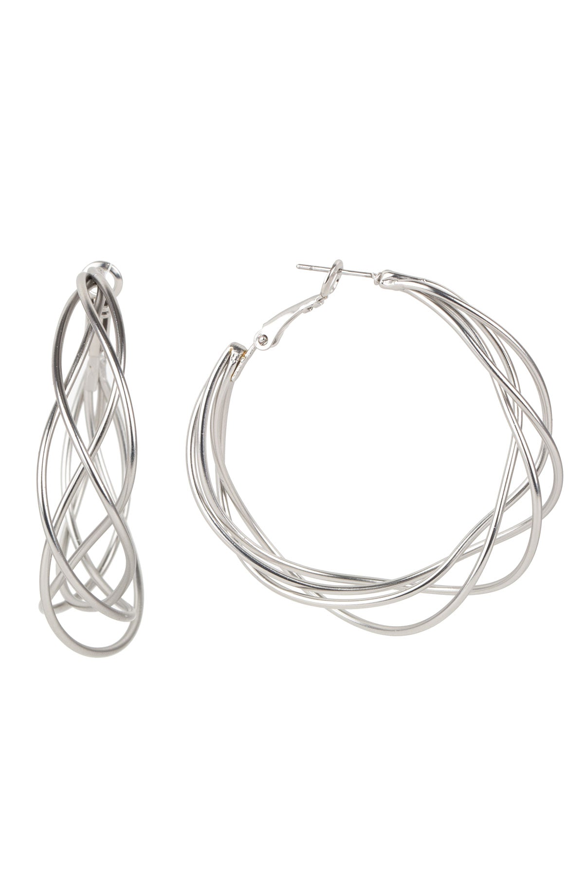 Stylish Multi-Surface Hoop Earrings for Women - Gold & Silver Fashion Jewelry - Perfect for Everyday Wear, Parties & Gifting