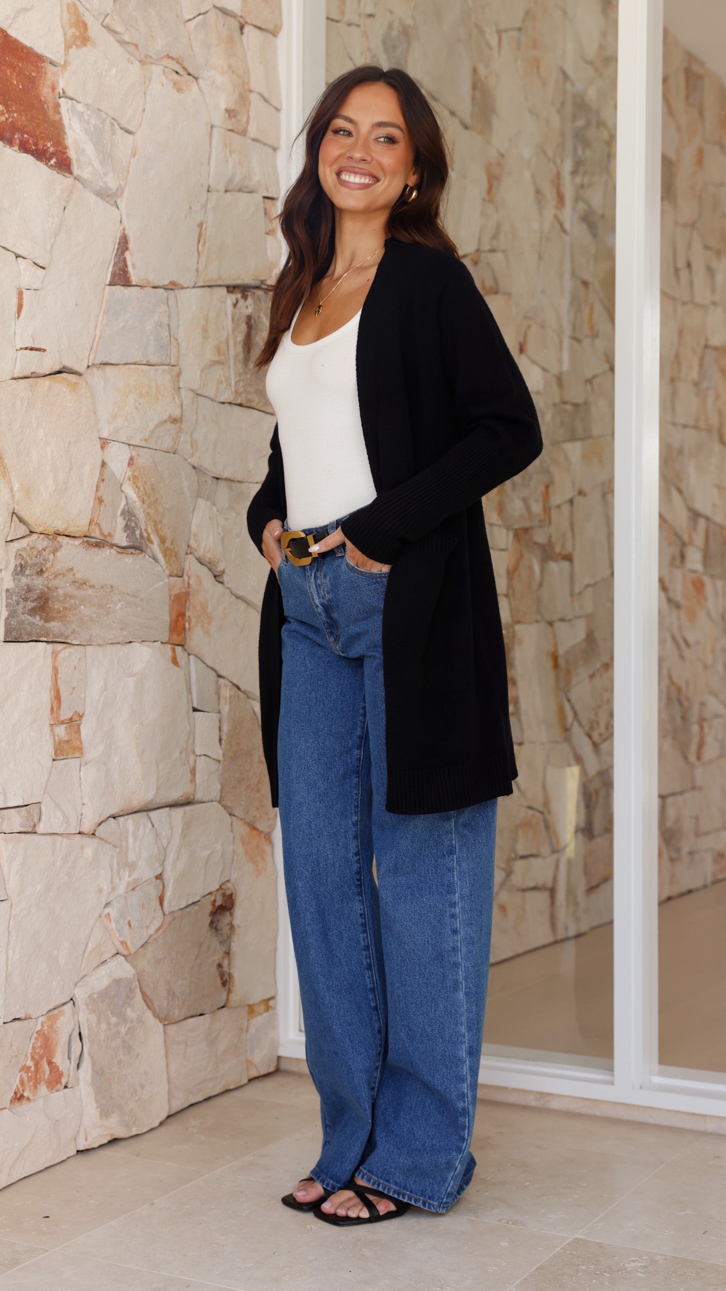 Stylish Izzy Cardigan in Black - Perfect for Casual Outfits, Office Wear & Cozy Evenings