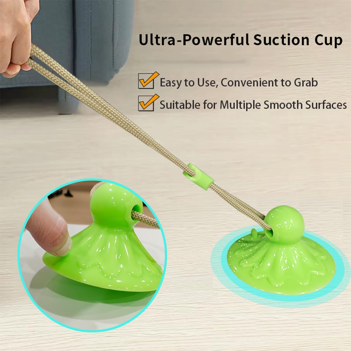 Durable Corn Ball Chew Toys for Aggressive Chewers - Interactive Suction Cup Dog Tug Toy with Rope for Teething & Boredom Relief - Teeth Cleaning Enrichment for Medium & Large Dogs (Pink) - Perfect for Playtime, Training & Dental Health
