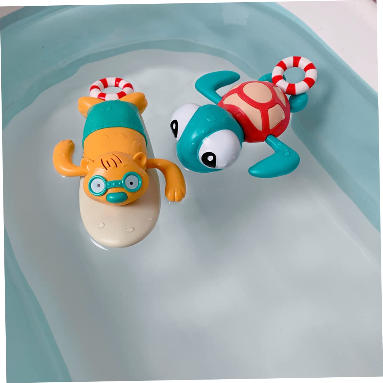 WESIEVYA 1pc Wind Up Bath Toy - Fun Animal Swimming Water Play Toy for Kids, Toddler Bathtime & Pool Games | Perfect for Bath Time, Swimming Pool, and Outdoor Water Play
