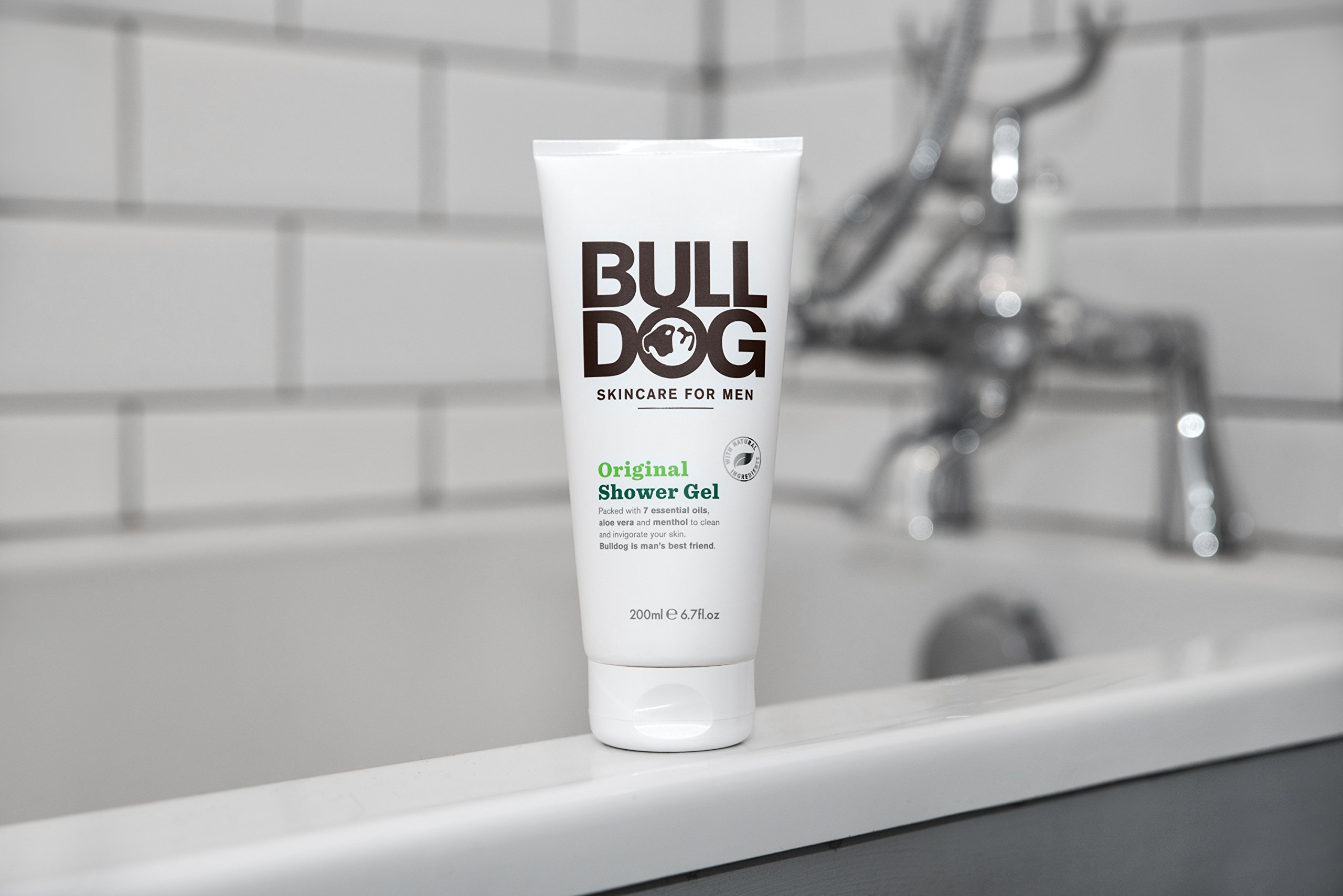 Bull Dog Skincare for Men Original Shower Gel 6.70 oz - Hydrating & Refreshing Body Wash for Men with Natural Ingredients - Perfect for Daily Shower & Gym Use