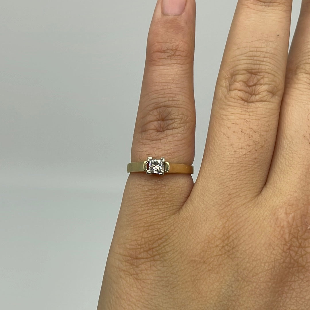 0.30ct Princess Cut Solitaire Engagement Ring - SI2 G/H Color, Size 6 | Classic Wedding Band, Proposal Gift, Anniversary Jewelry for Her