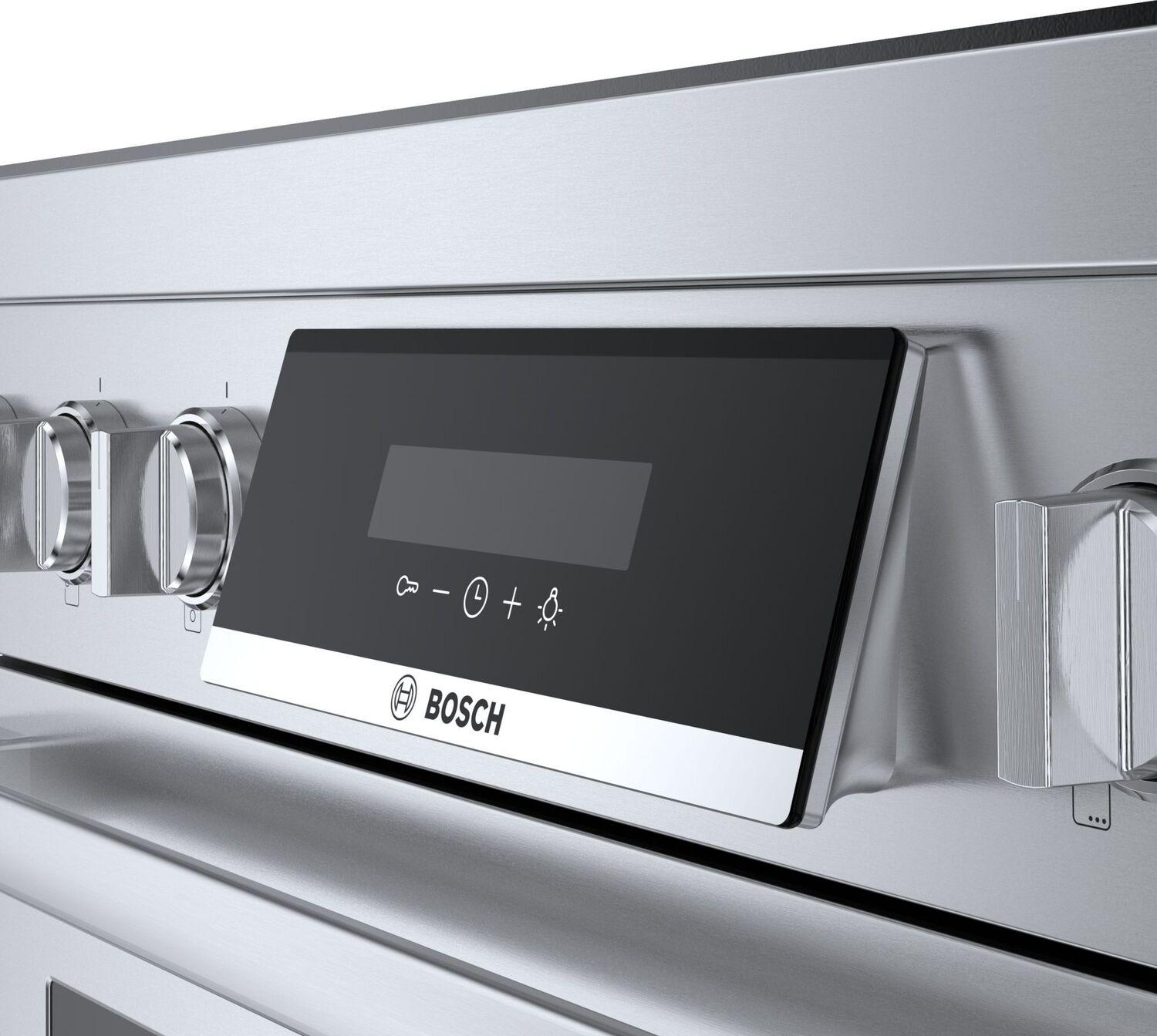 Bosch HIS8655U 800 Series 36-Inch Stainless Steel Induction Freestanding Range - Professional Kitchen Appliance for Home Cooking & Baking