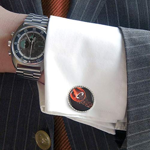 Arthwick Store Spilled Coffee Beans Design Novelty Coffee Mug Cufflinks - Unique Gift for Coffee Lovers, Baristas & Office Workers