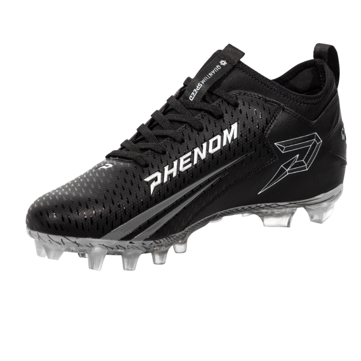 Quantum Speed Football Cleats for Men - Lightweight Soccer Cleats in Black & Team Colors - Perfect for Training, Matches & Turf Games