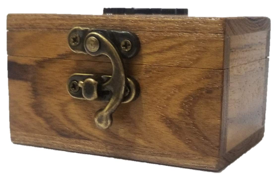 RK Collections Teak Wood Cross Rosary Jewelry Box - First Communion Gift, Keepsake Storage for Rosary Beads, Small Jewelry & Mementos | Perfect for Religious Ceremonies, Home Decor & Memory Preservation