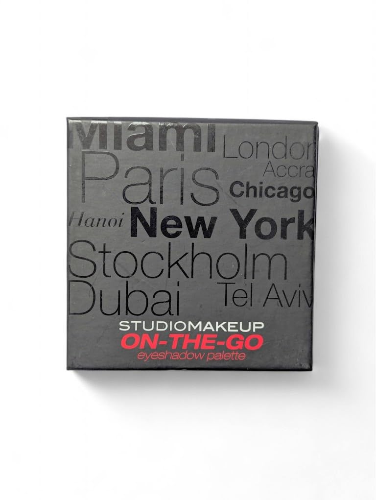 Studio Makeup On The Go Eyeshadow Palette - Portable Travel-Friendly Eyeshadow Kit with Mirror for Everyday & Party Makeup | Perfect for Travel, Work, and Special Occasions