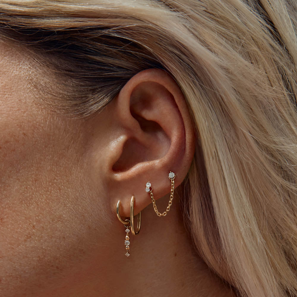 10k Gold Oval Paperclip Hoop Earrings - Elegant Everyday Jewelry for Women, Perfect for Office, Date Night & Special Occasions