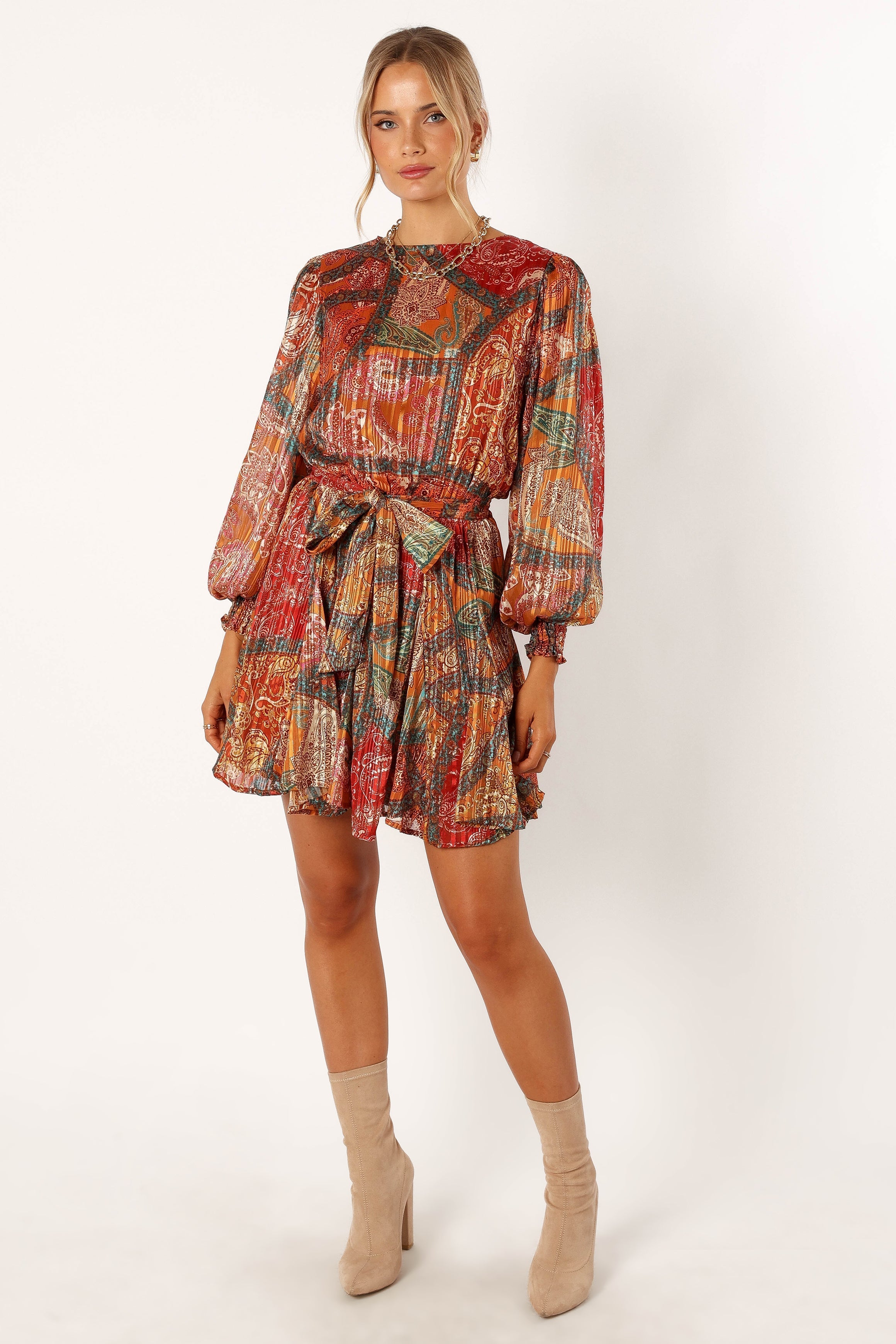 Gabriel Long Sleeve Mini Dress - Floral Print, Stretchy Fabric, Casual & Party Wear for Women | Perfect for Date Night, Office Outfits & Holiday Events