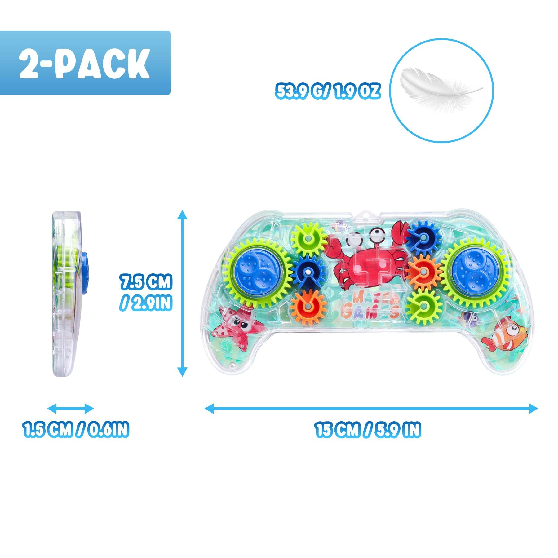 SEVENKA 2 Pack 3D Maze Puzzle Games for Kids Ages 3-8 - Brain Teaser Gravity Ball Game Toys for Children & Adults - Educational STEM Learning Toys for Family Game Night & Travel Activities