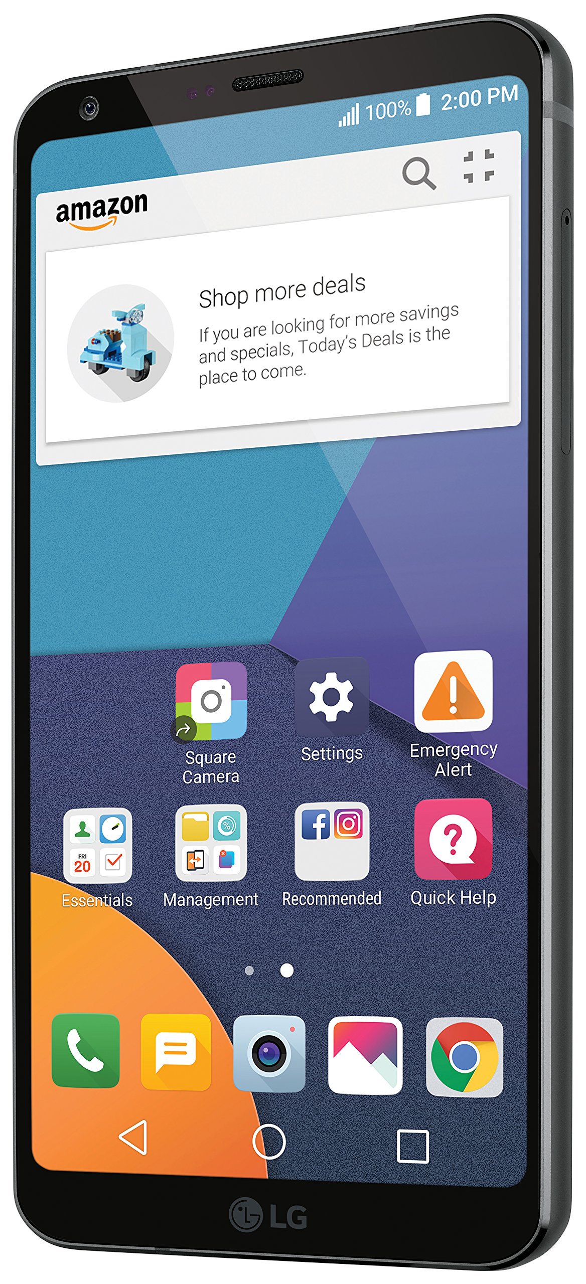 Unlocked LG G6 32GB Smartphone - Compatible with AT&T, T-Mobile & Verizon - Prime Exclusive Black - Perfect for Streaming, Gaming & Business Use