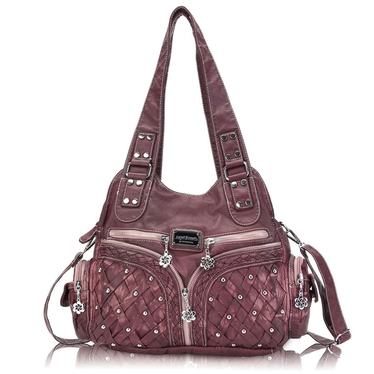 Angel Barcelo Women's Fashion Handbags - PU Leather Tote, Shoulder Bag & Satchel Purse for Work, Travel & Everyday Use