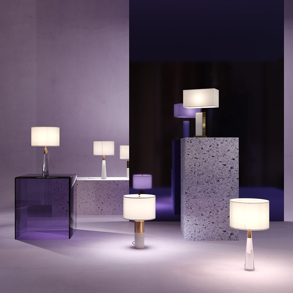 Bianco Modern Table Lamp - Adjustable Brightness, Multiple Sizes (12/16/20 Inch) - Perfect for Bedroom Nightstand, Living Room, Office Desk Lighting