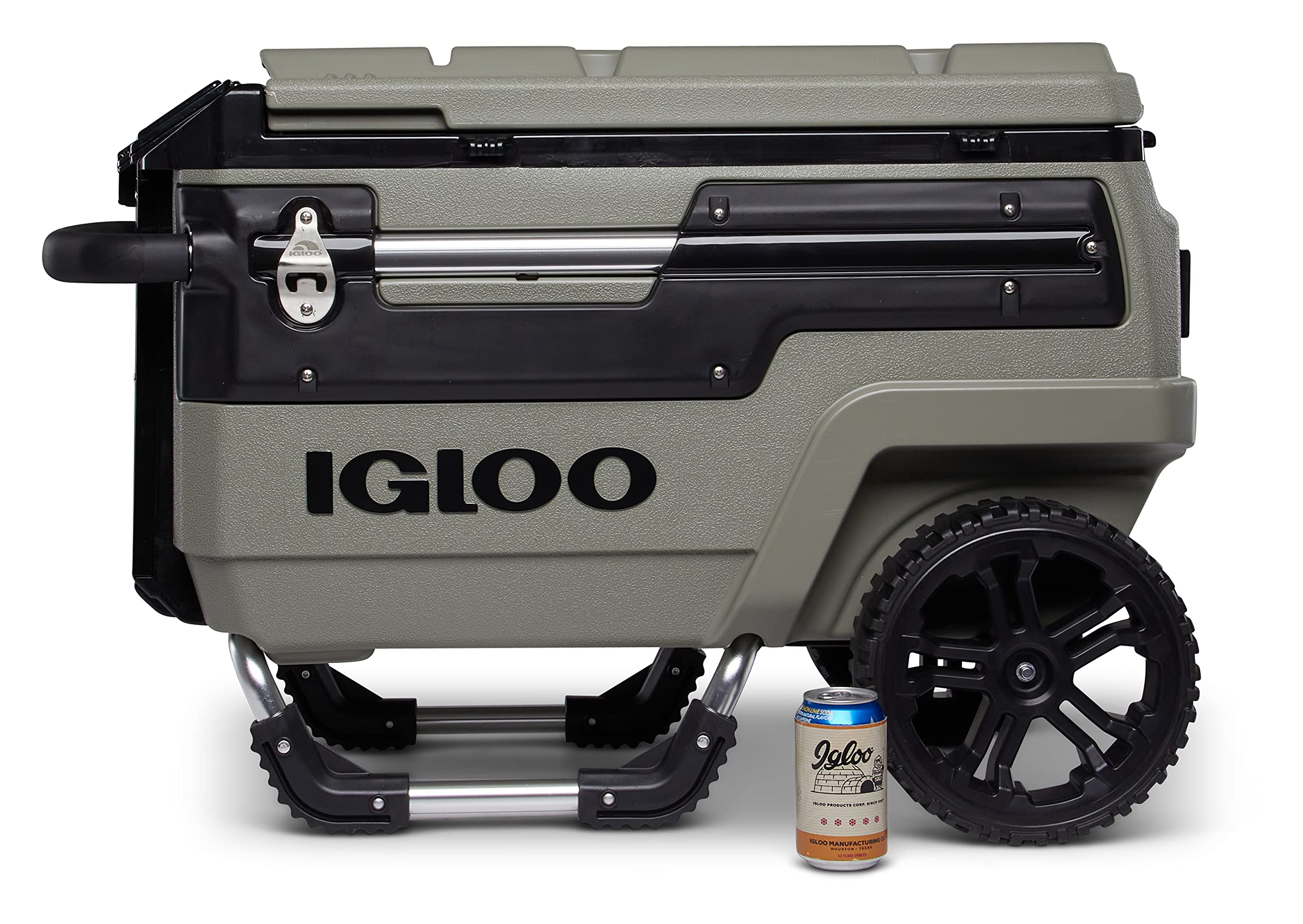Igloo Trailmate Journey 70Qt Wheeled Cooler - Heavy Duty Insulated Hard Shell Ice Chest for Camping, Beach, Tailgating & Outdoor Adventures