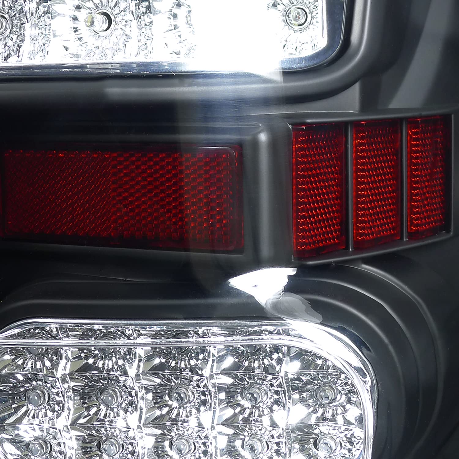 Spec-D Tuning Black LED Tail Lights for 2007-2013 Toyota Tundra - Left & Right Pair Assembly - Enhanced Visibility & Style for Night Driving & Custom Truck Builds