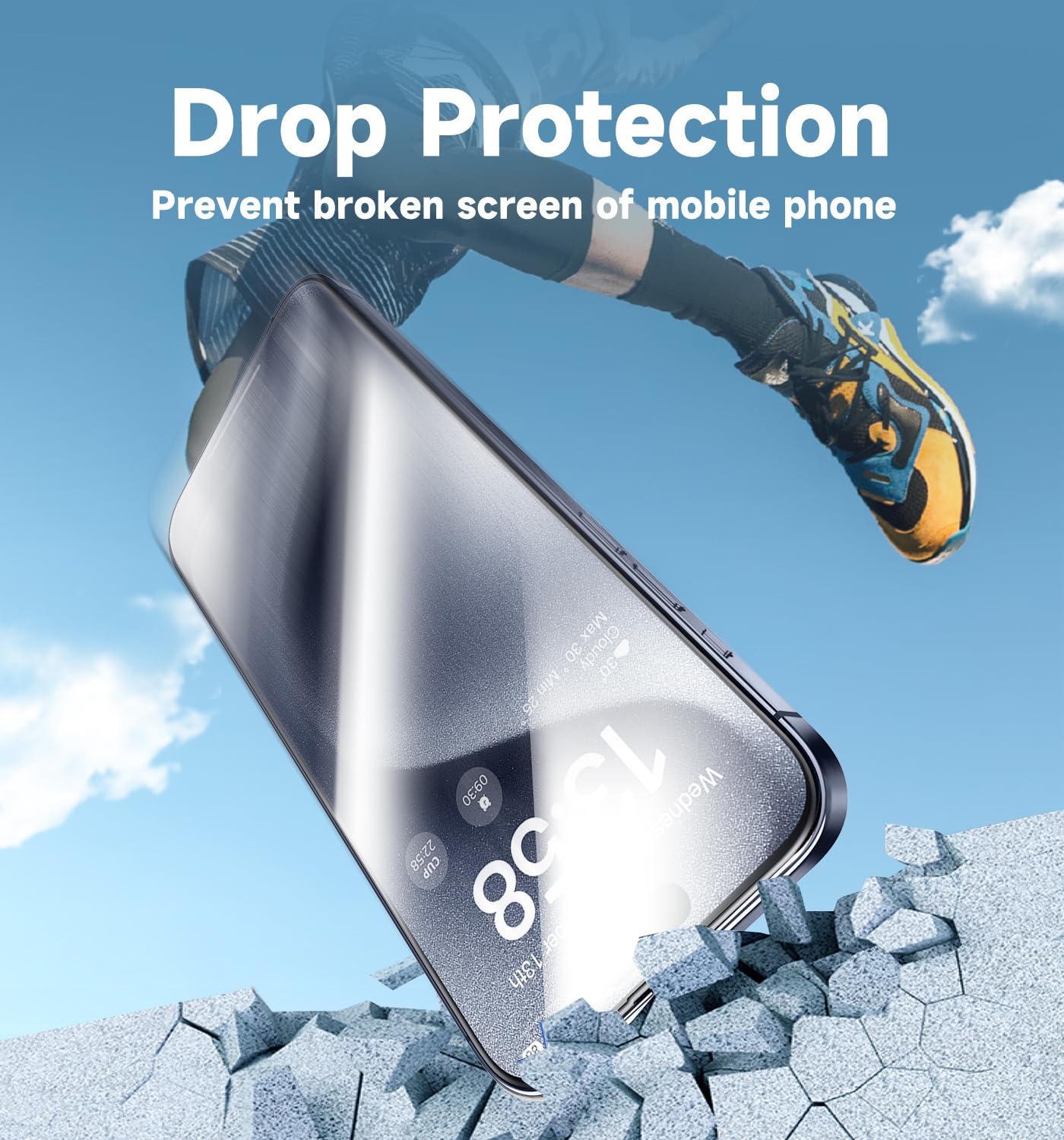 2 Pack iPhone 15 Pro Tempered Glass Screen Protector 6.1 Inch - Auto Dust Removal, Dynamic Island Compatible, HD Clear, Easy Installation - Perfect for Everyday Protection at Work, Home & Travel